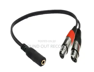 3.5mm Female to Dual XLR Male/Female/TRS Adapter Cord