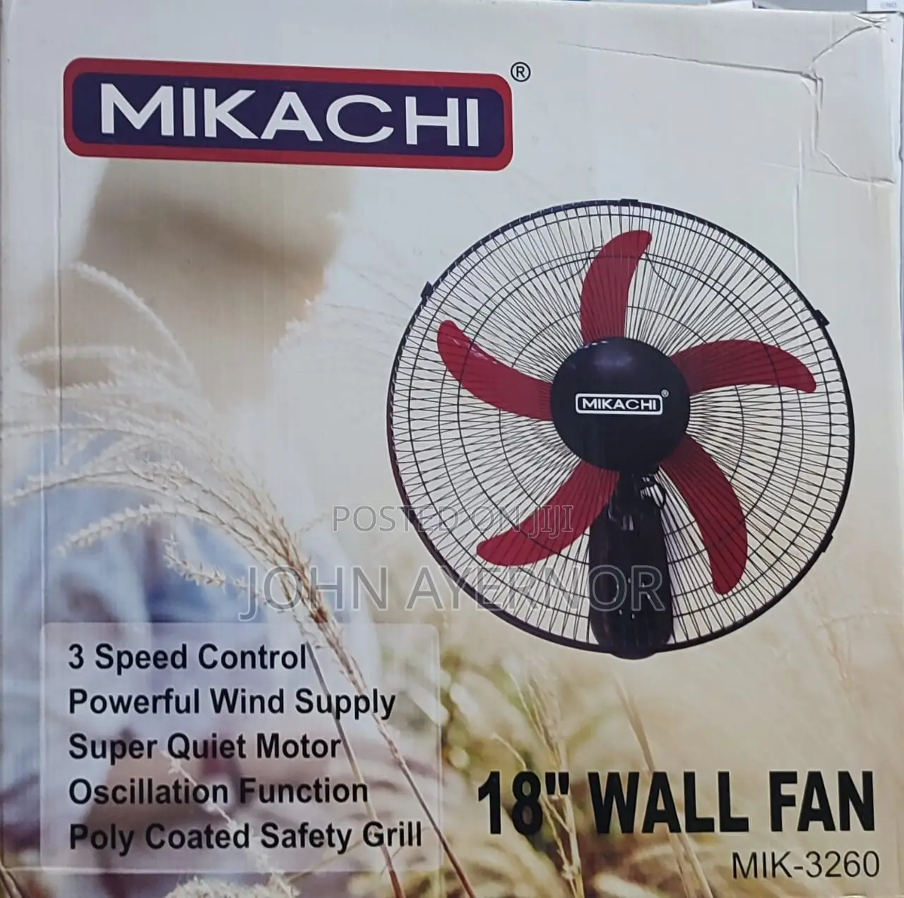 Mikachi 18 Inch 2 in 1 Wall Fan