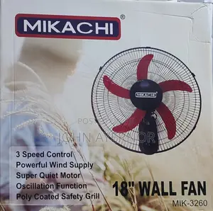 Mikachi 18 Inch 2 in 1 Wall Fan