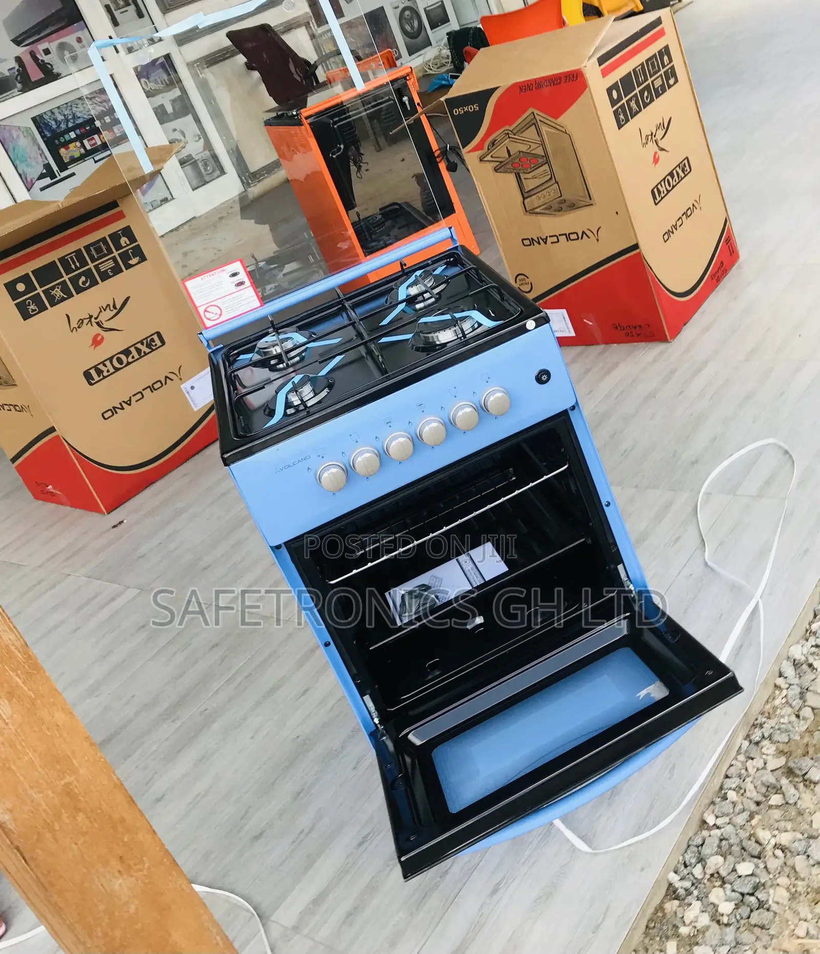 Unique Oven-Grill 50by50 4 Gas Burner Volcano Burner 