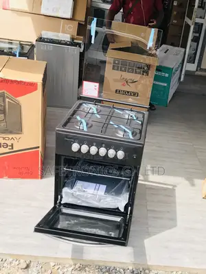 Volcano New Design 4 Gas 50/50 Oven/Grill Black 