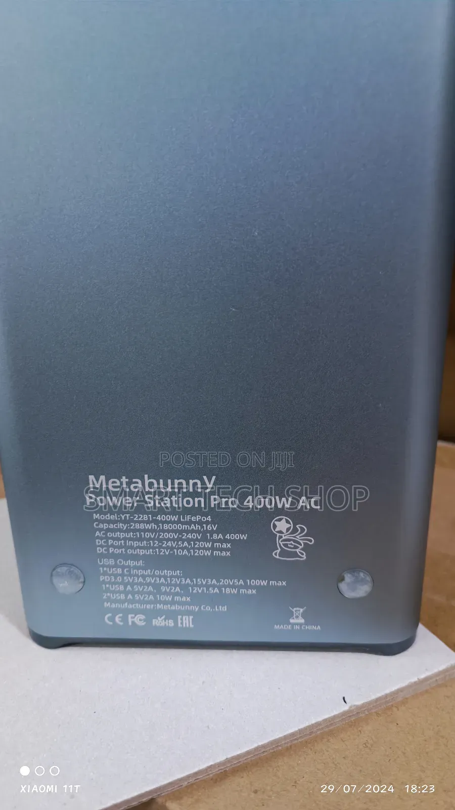 180000mah 400wtts Portable Power Station With UK Socket