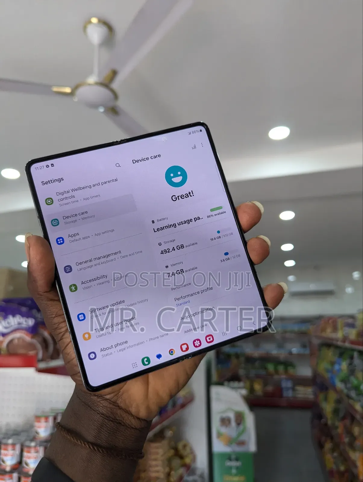 New Samsung Galaxy Z Fold4 512 GB Blue