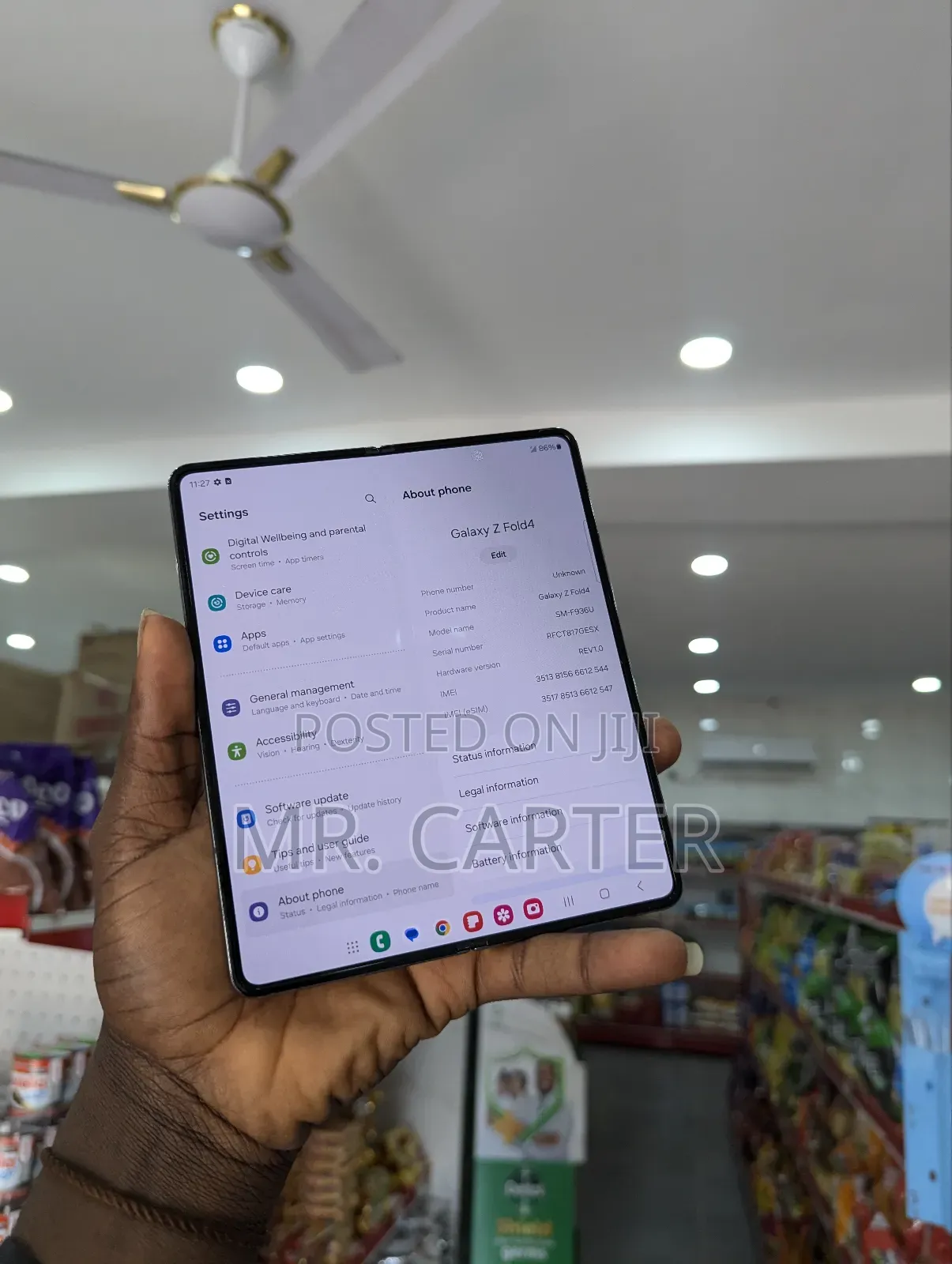 New Samsung Galaxy Z Fold4 512 GB Blue