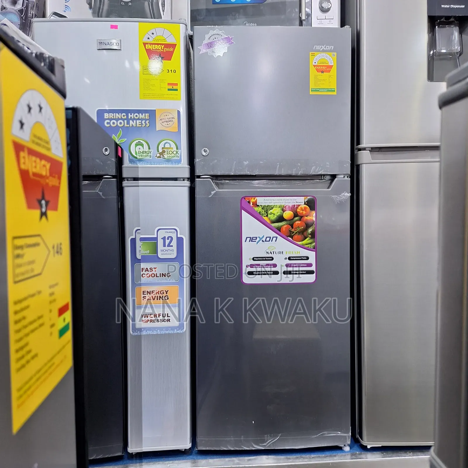 New Nexon 138liters Double Door Fridge With Top Freezer
