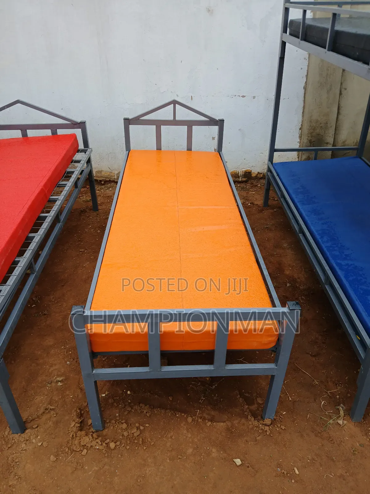 Student Metal Bed With Mattress