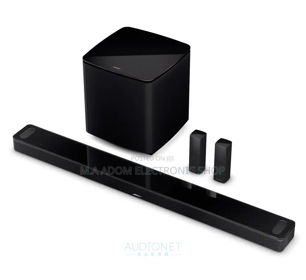 Bose Smart Sound Bar With Woofer 2 Surrounding Speakers