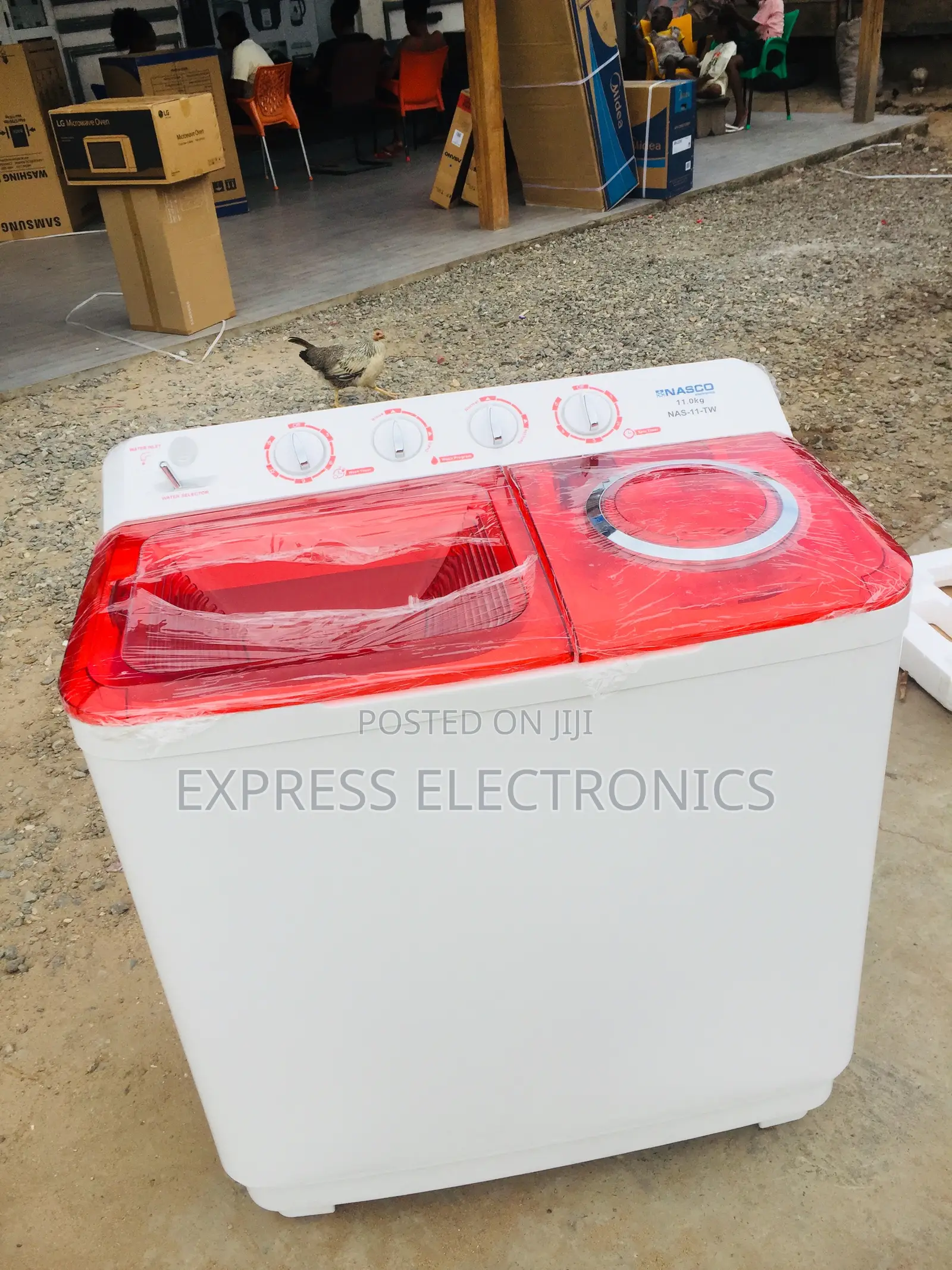 Spin Shower Washing Machine 11kg Topload Nasco