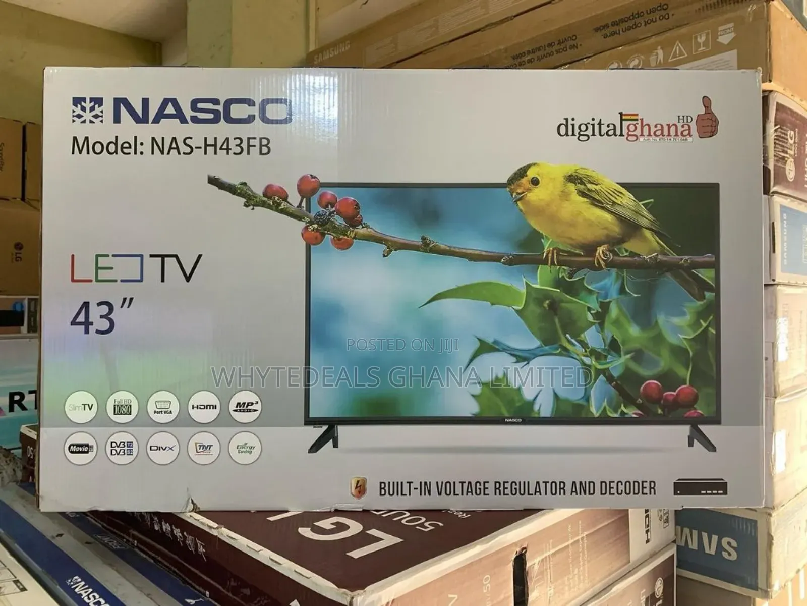 Quality 43" Nasco Satellite Full Hd Tv-2years Warranty2024