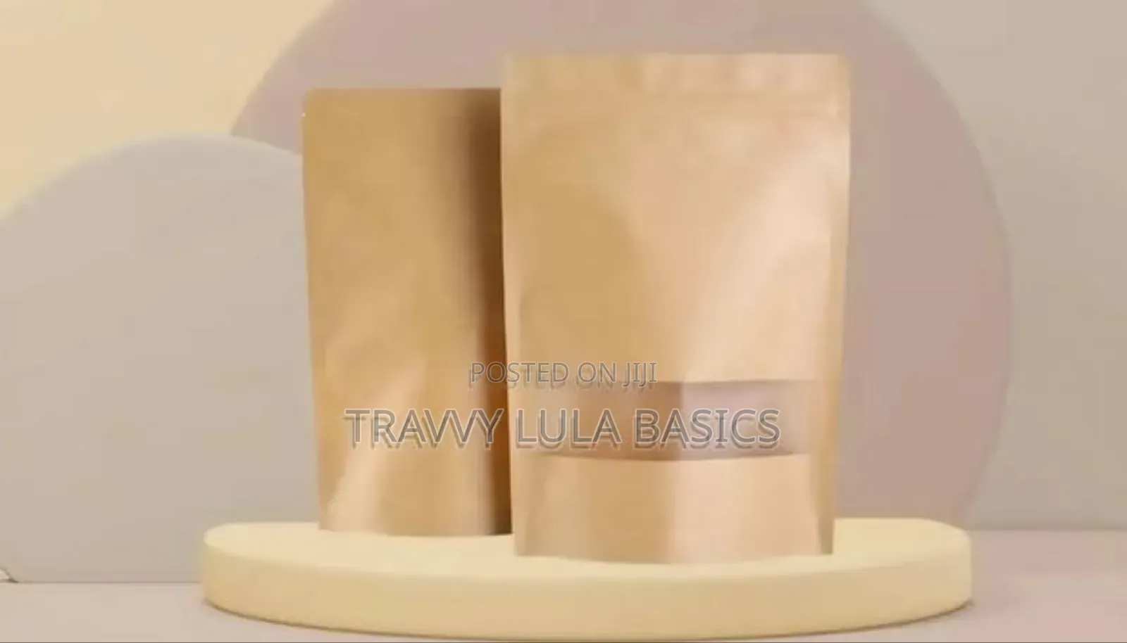 Brown Craft Pouch Small Window