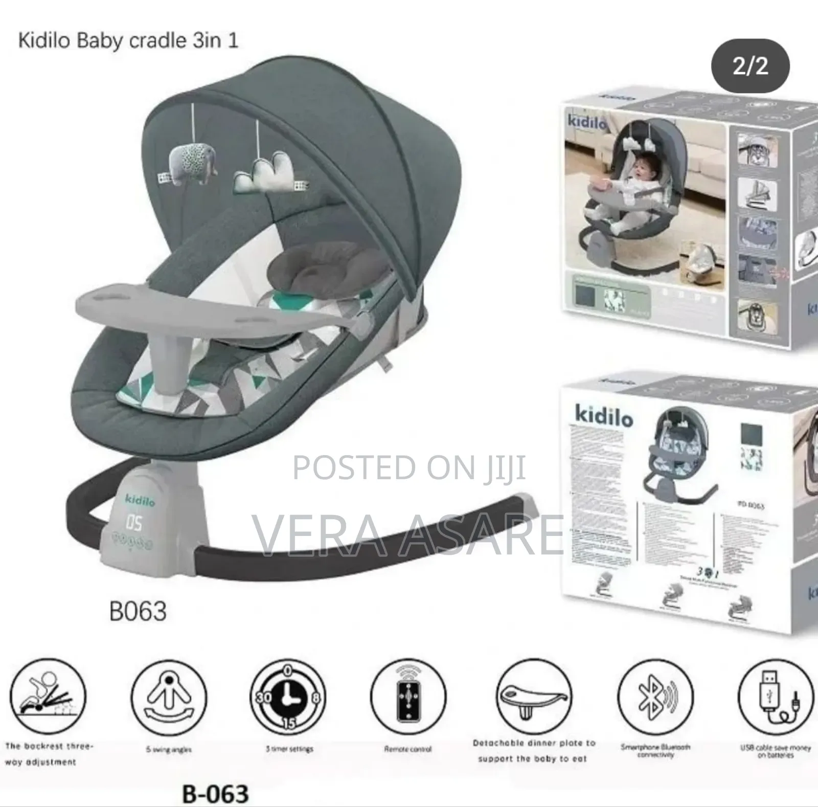 Baby Swing Kidilo Electric