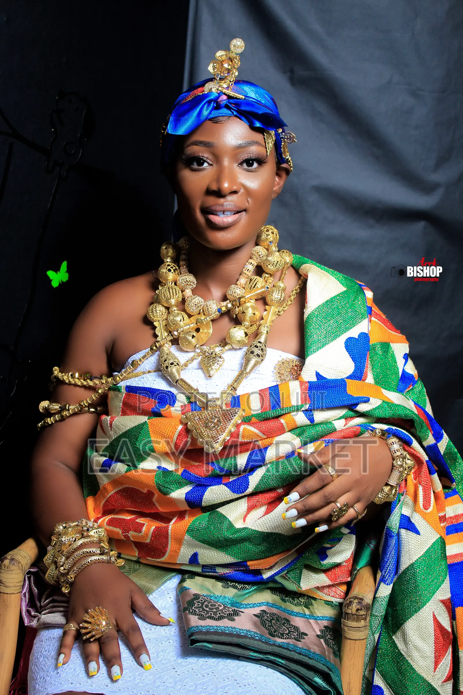 Traditional Kente Birthday Shoot and Rent in Kumasi