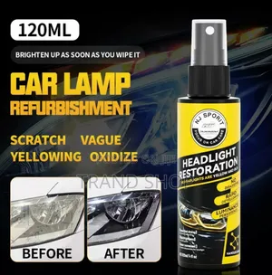 Car Head-Light Restoration Spray ( Yellow Car Lamp Fix )