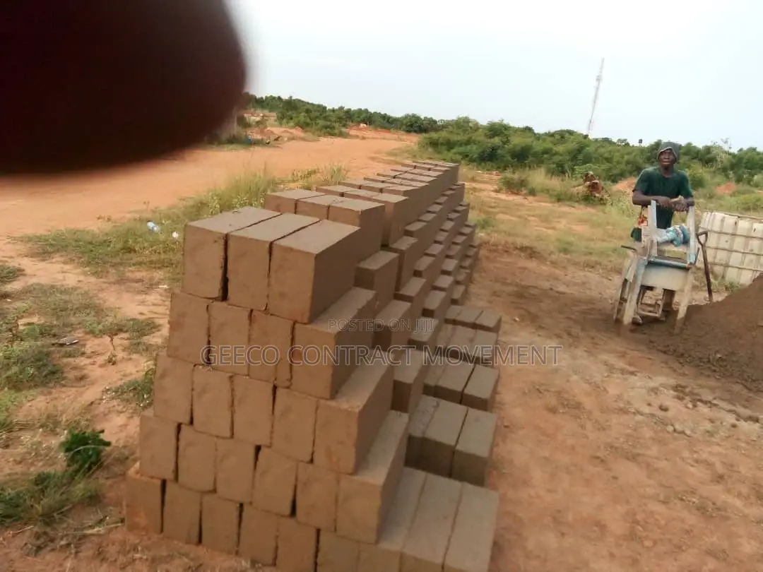 Block Cutting Team and Construction Work