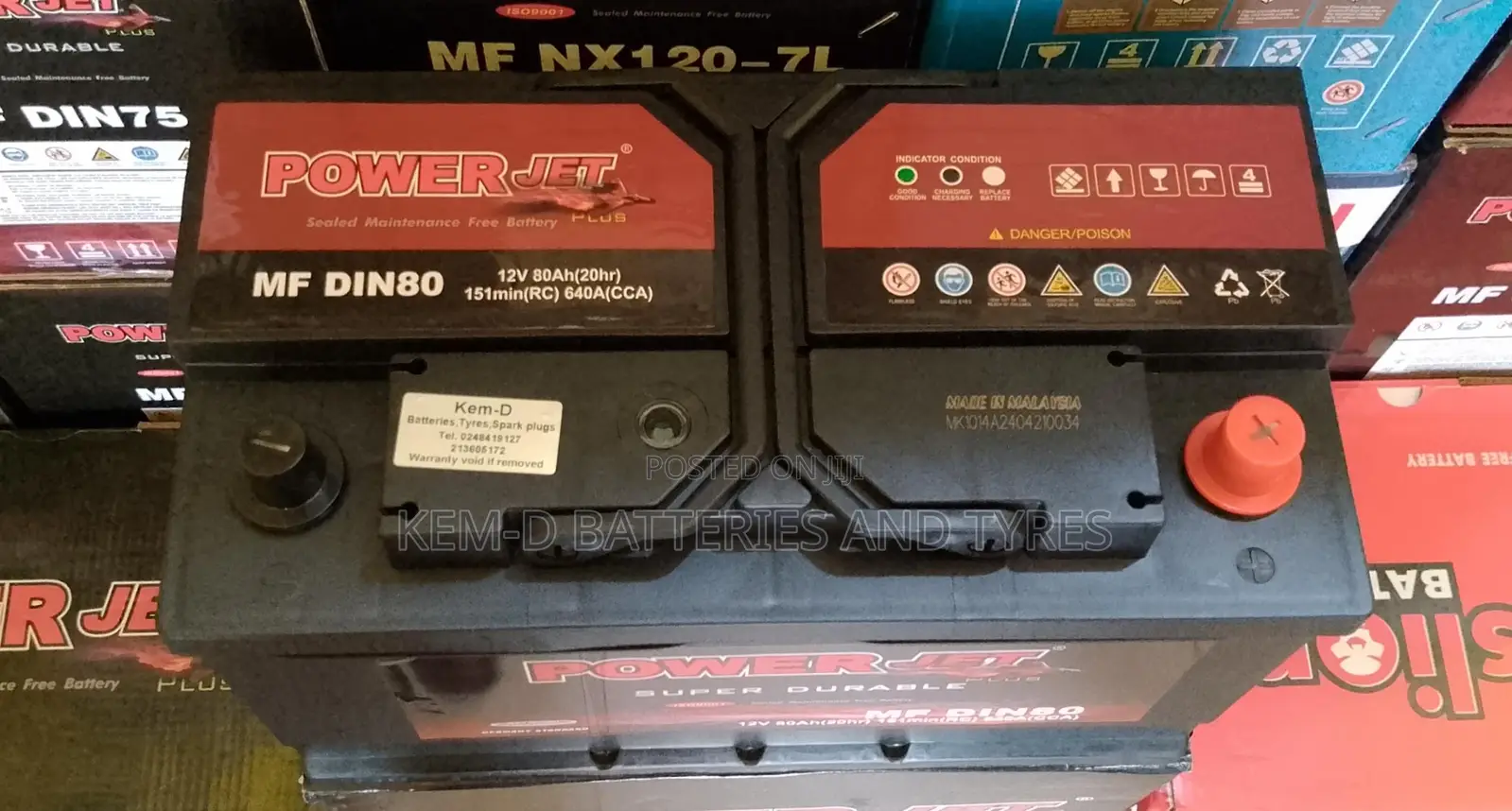 88ah Plate 17 Plates Car Battery