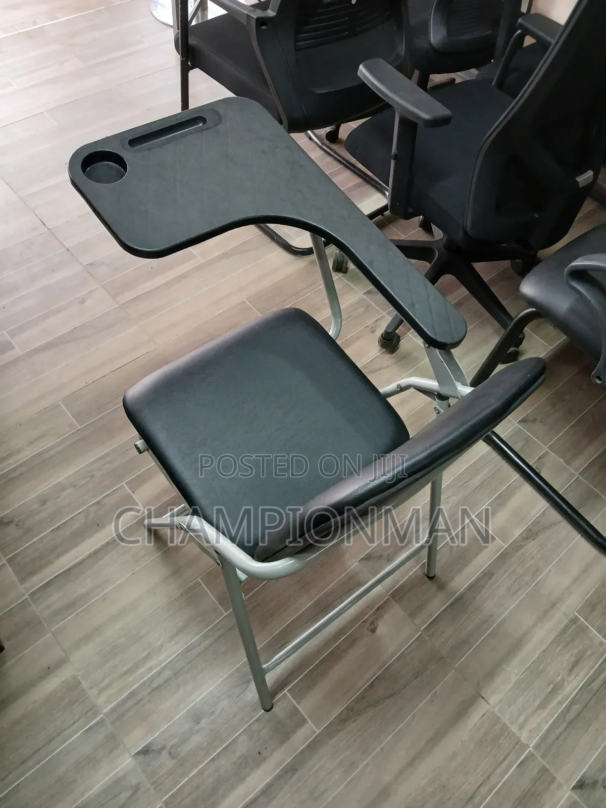 Flip Desk Leather and Fabric