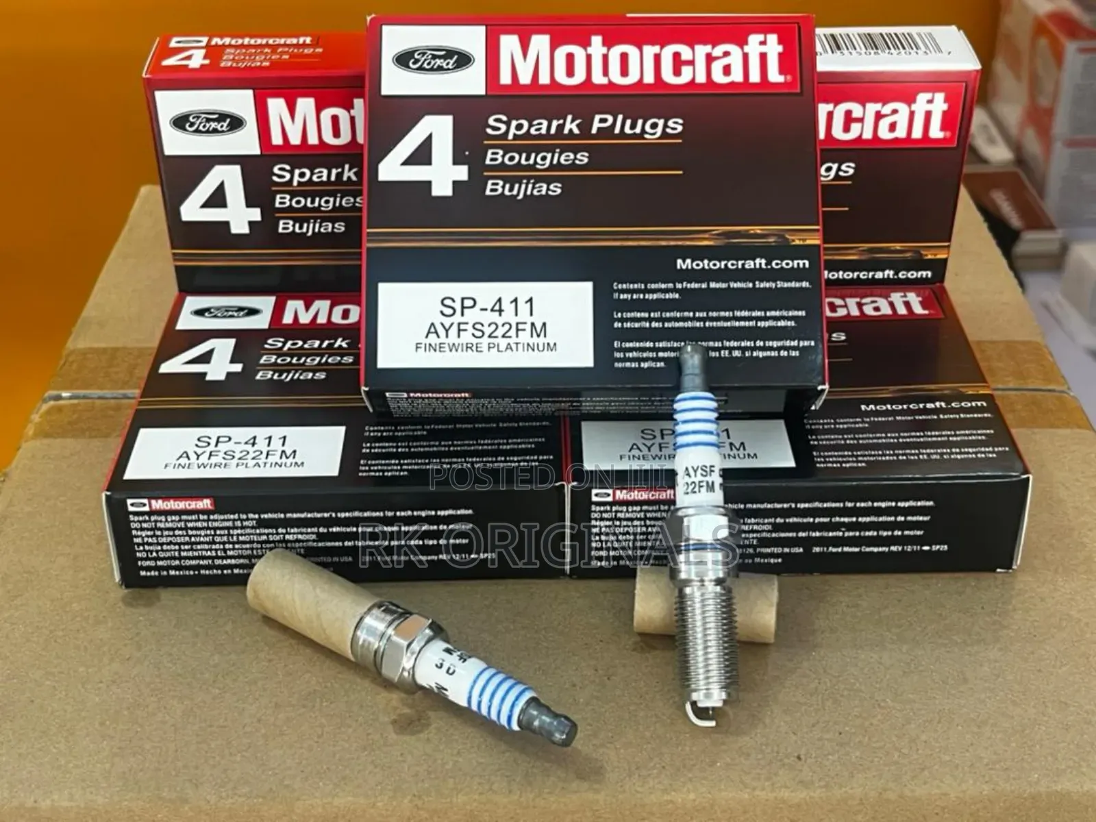 Spark Plugs Motorcraft Sp-411 16"16 Long Thread From Usa