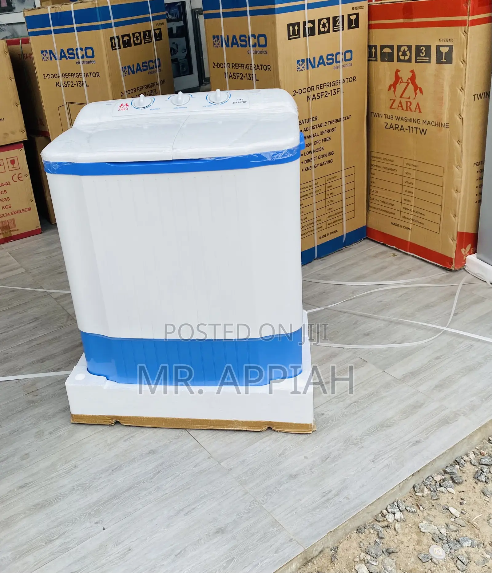 Sleek Zara 7kg Semi-Automatic Top Load Washing Machine.