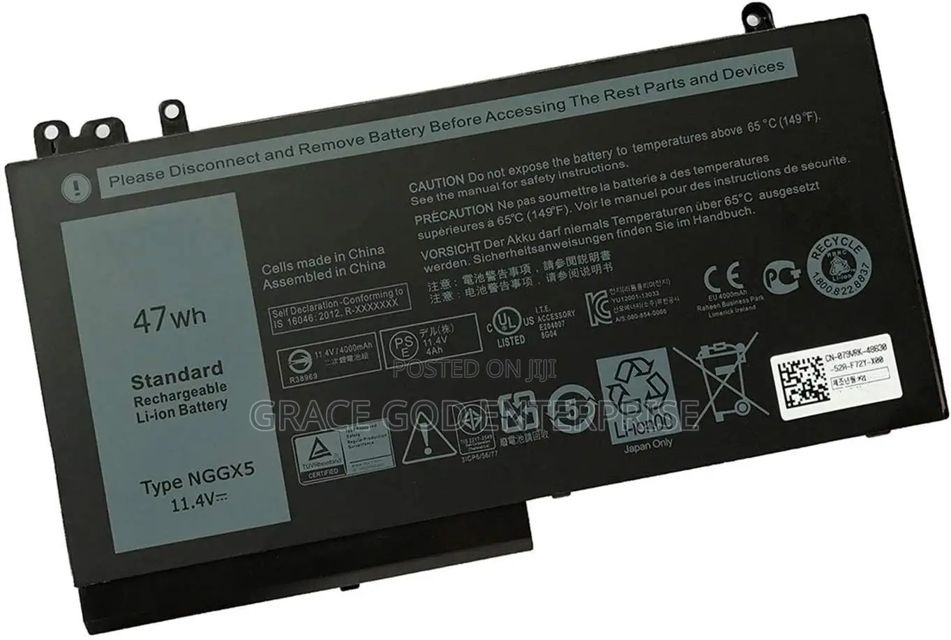 Original Dell NGGX5 Battery Latitude E5470 E5270 E5570