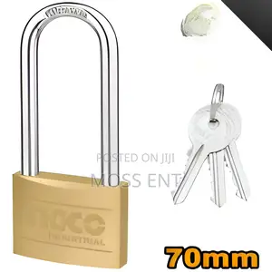 Heavy Duty Long Shackle Brass Padlock 70mm - Dbpl0702l