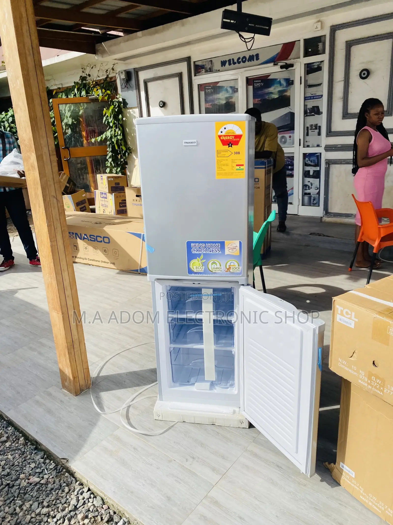 Shop Nascod2-20fl Bottom Freezer Electric Fridge.