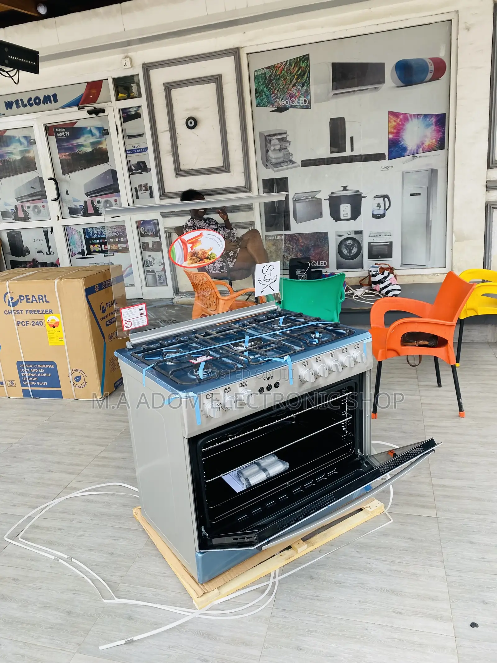 Purchase Ferre 90x60 Ions Auto Ignition 5 Gas Burner.