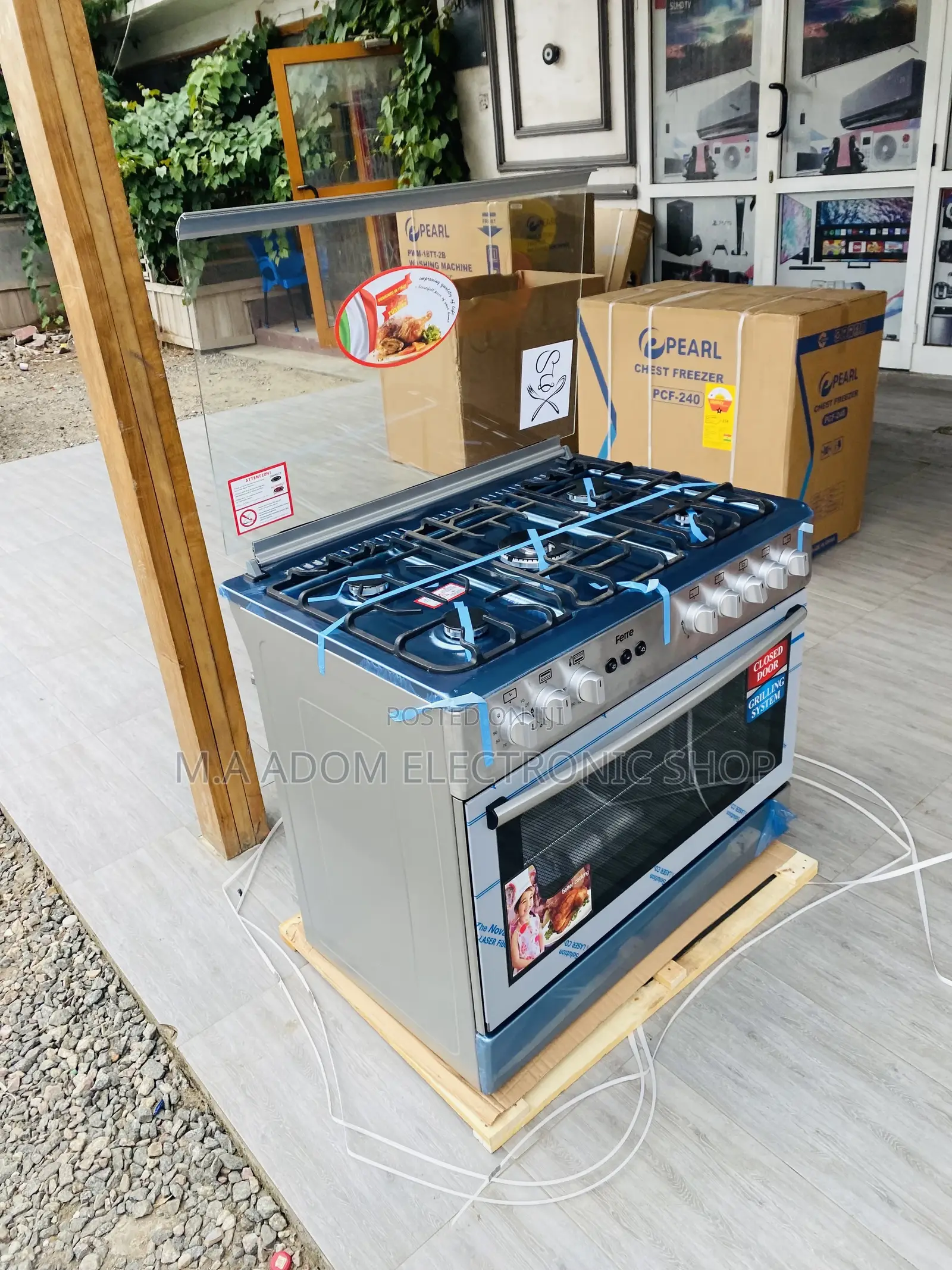 Original Ferre 60x90 Ions Auto Ignition 5 Gas Cooker.