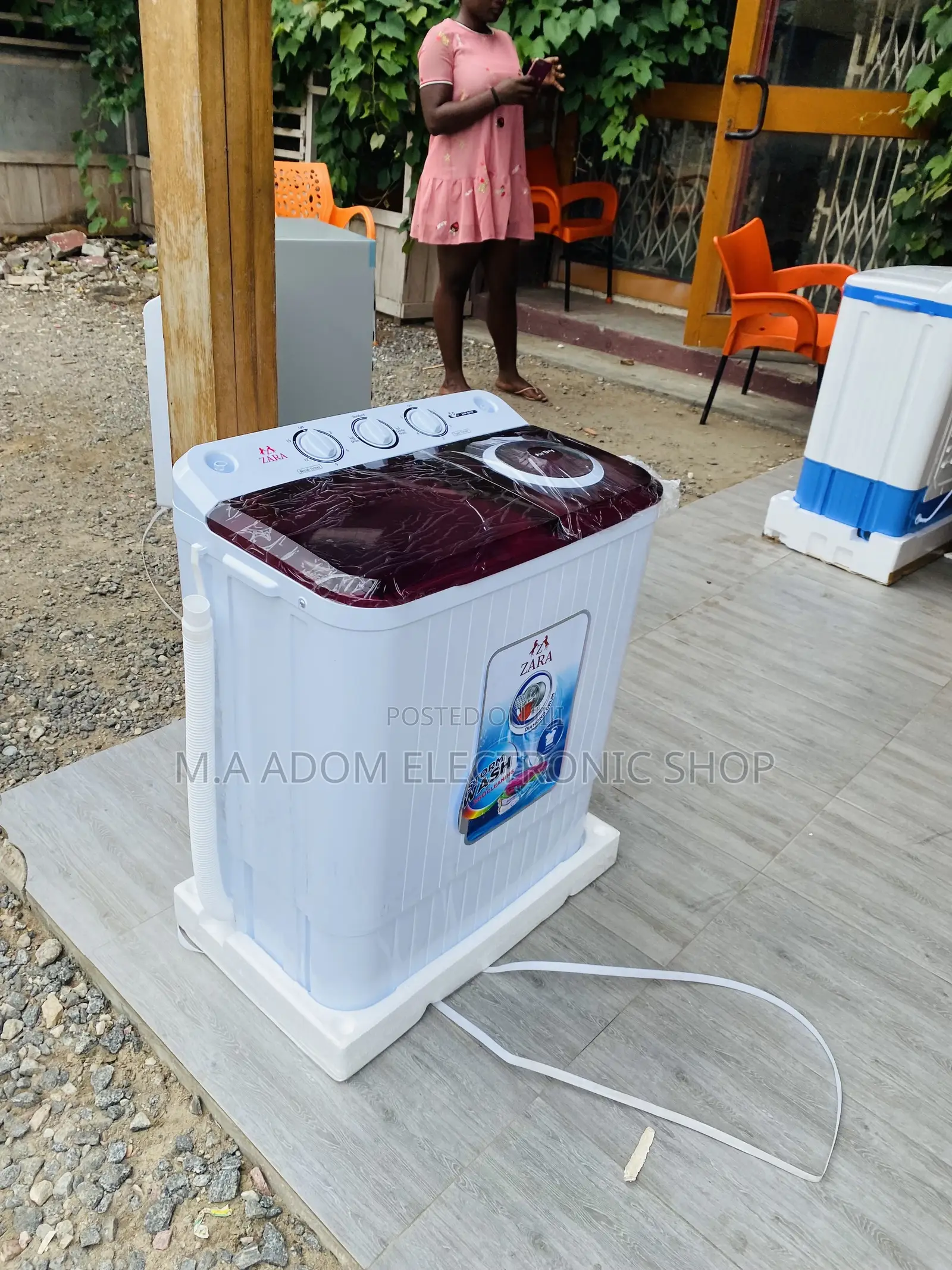 Shop Zara 5kg Top Load Electric Washing Machine + Spin Dry.