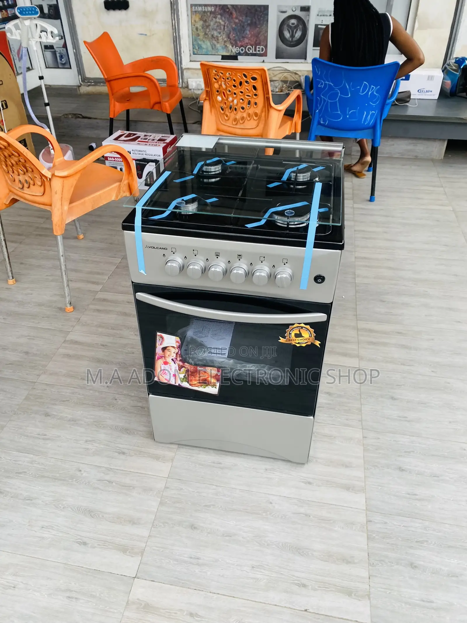 High Quality Volcano 50x50 4 Gas Burner With Oven(Classic).