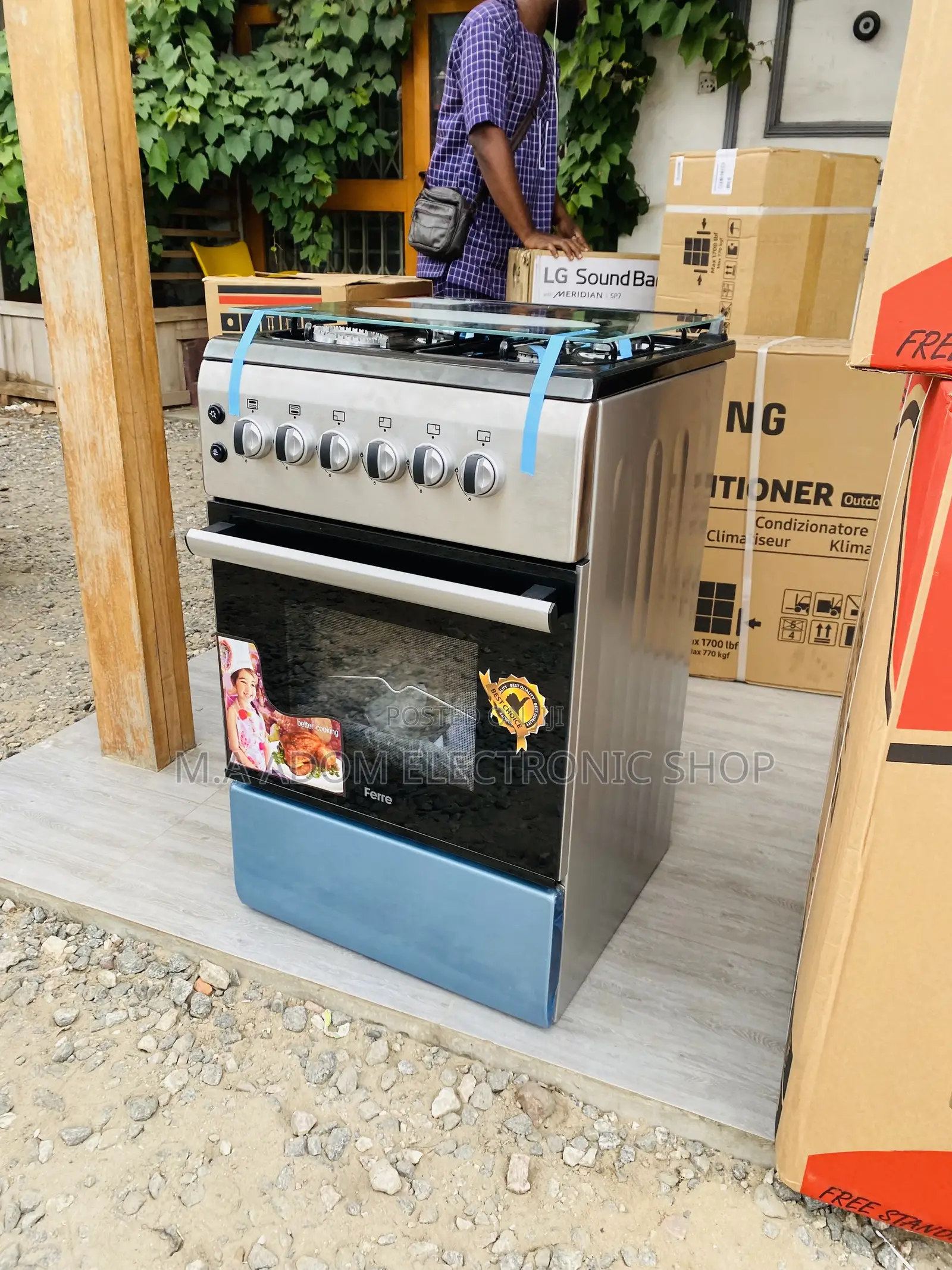 Shop Quality Ferre 50x60 Oven and Grill 4 Gas Burner.