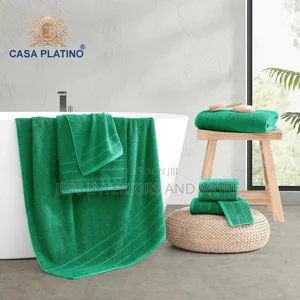 Casa Platino Green Bath Towel Set of 8