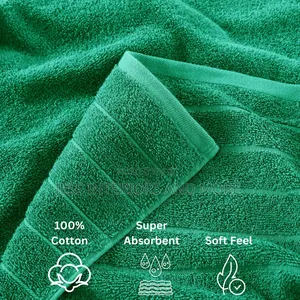 Casa Platino Green Bath Towel Set of 8