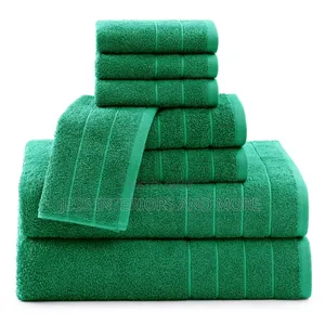 Casa Platino Green Bath Towel Set of 8