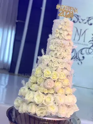 5tier Edible Lace Wedding Cake