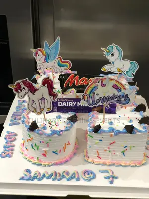 4inches, 4 Pieces Unicorn Cake