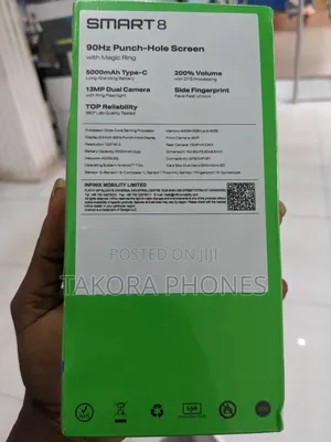 New Infinix Smart 8 64 GB Black