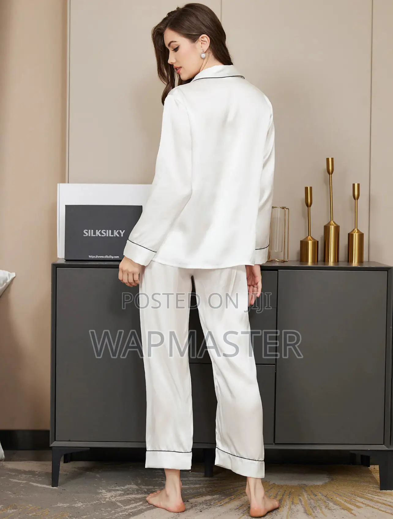 Silk Pajamas 2pcs 100% Pure Quality SILK Long Sleeves