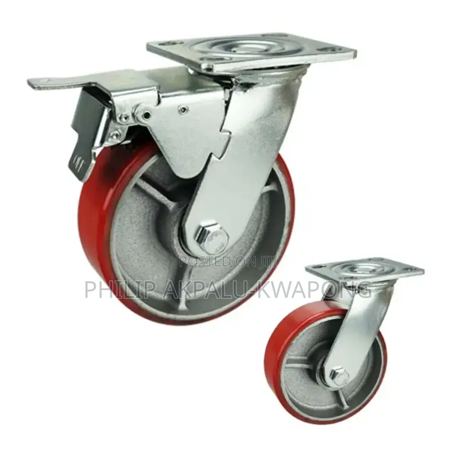 6" Inch Iron Core Polyurethane Wheels Industrial Caster