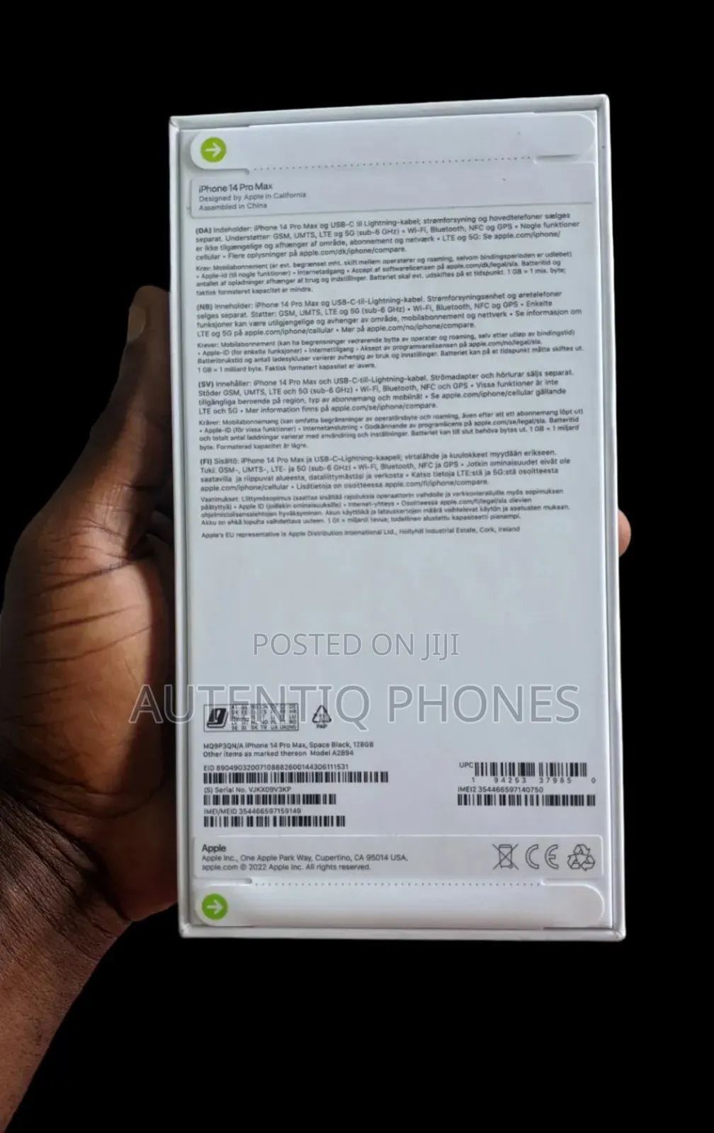 New Apple iPhone 14 Pro Max 128 GB Black