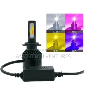 LED Head Light Lamp 4 Colors Switching