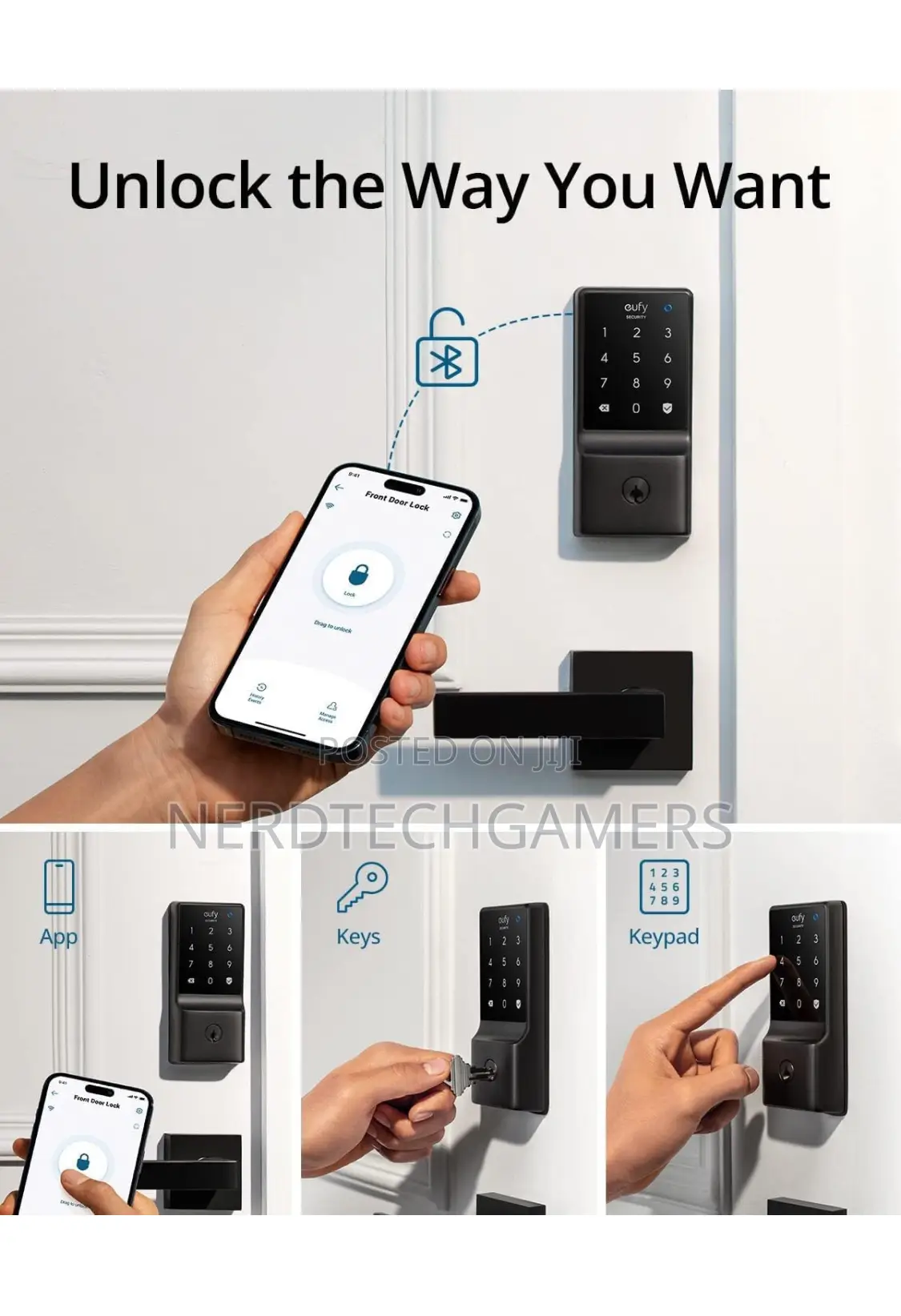 Eufy Security Smart Lock, Keyless Entry Door Lock, Wifi