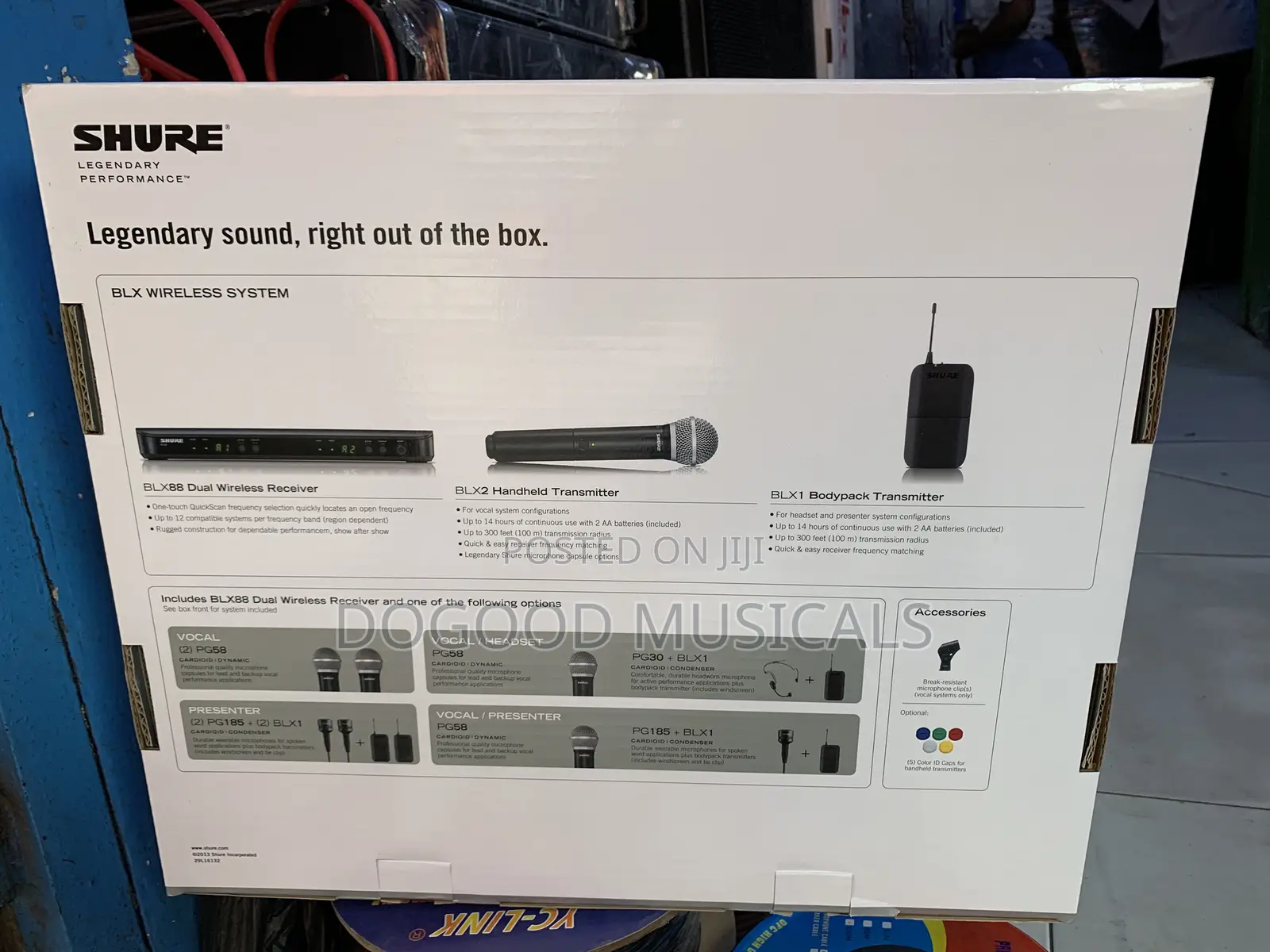 SHURE BLX88 2in1 Lapel and Handheld Wireless Microphone