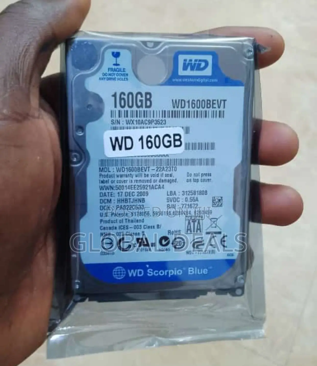 160GB Hard Disk Drive/HDD Original