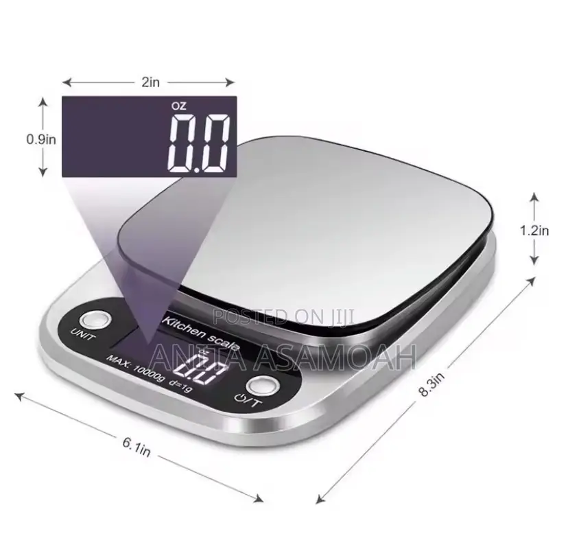 10kg(10000g) Digital Scale Stainless Steel Scale