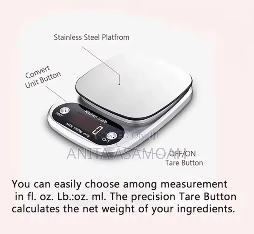 10kg(10000g) Digital Scale Stainless Steel Scale
