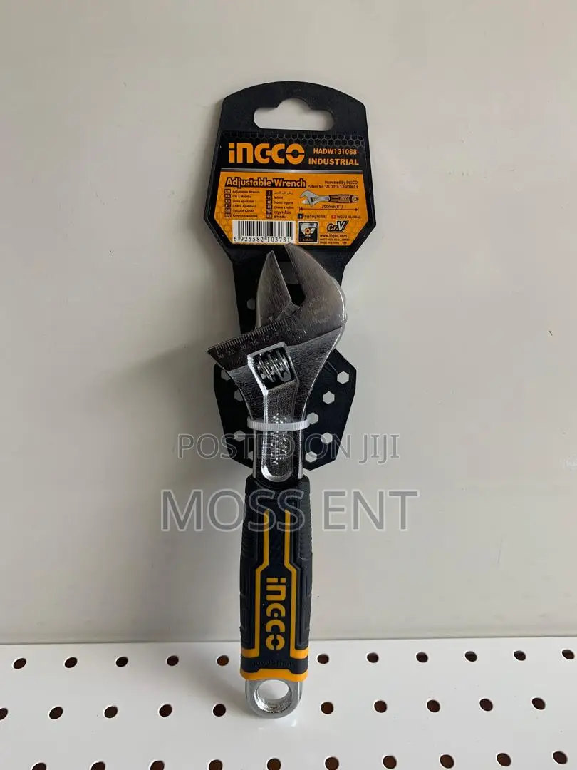 Adjustable Wrench 8" With Rubber - Hadw131088
