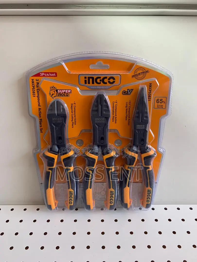 3 PCS Compound Action Pliers Set 8" - Hkcps5831