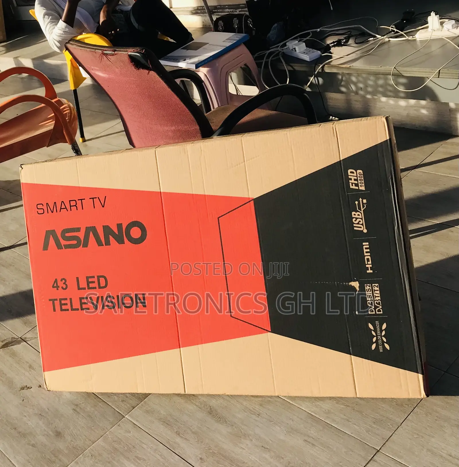 Smart Asano 43 Inch Led Reliable Black Tv