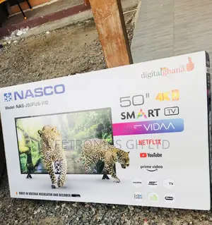 Extremely Black Nasco 50 Inch Smart Led UHD Tv
