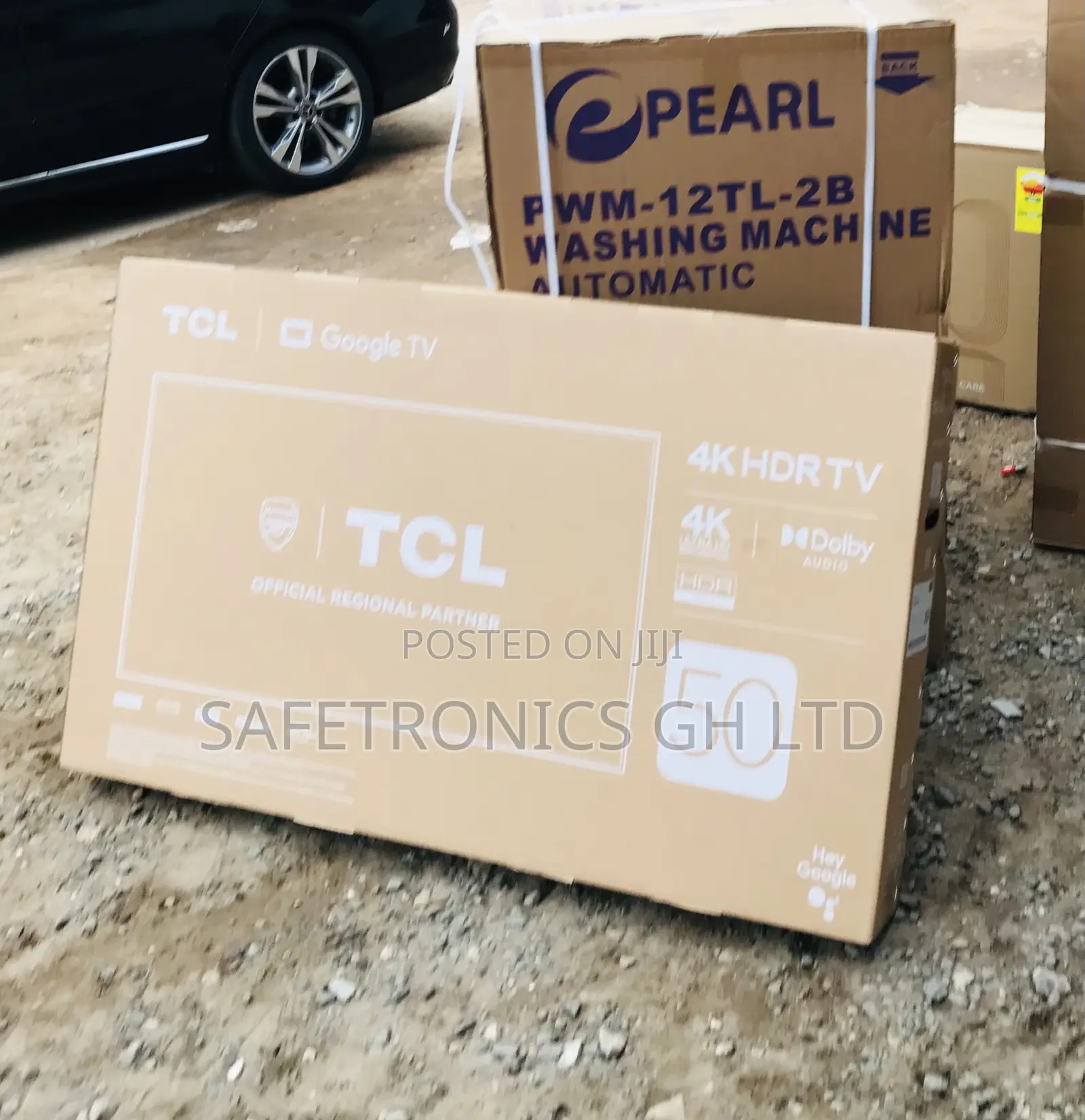 New Durable TCL 50 Inch Smart Led UHD Black P735 Tv 